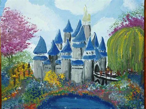 Disney Castle Painting at PaintingValley.com | Explore collection of Disney Castle Painting