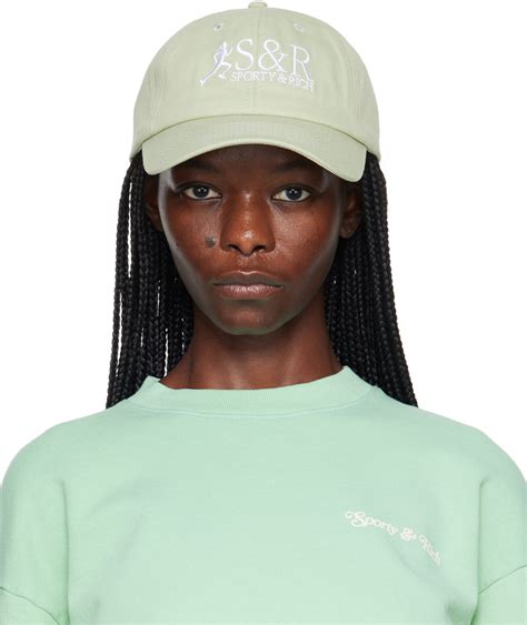 Sporty Rich SSENSE Exclusive Green Cap SSENSE UK