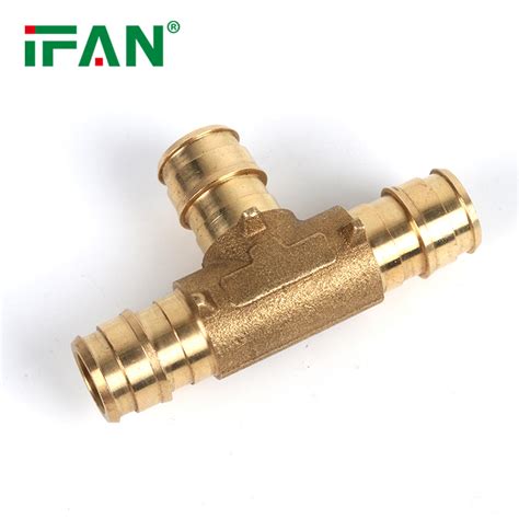 Ifan Oem And Odm Service Pex Pipe Fittings Tee Brass Pex Sliding