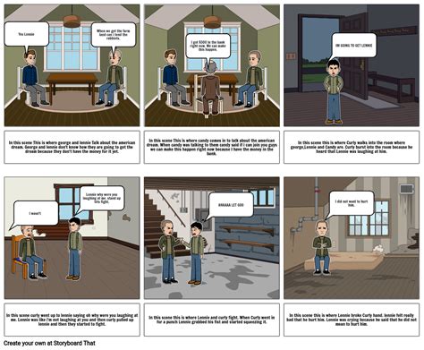 Of Mice And Men Project Storyboard By 2d3a02a4