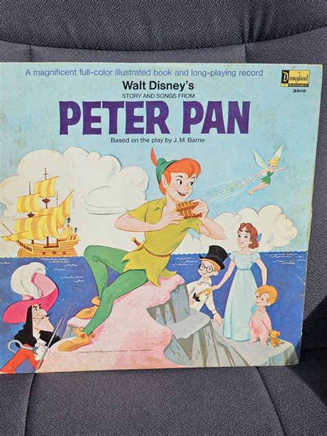 Walt Disney Story And Songs From Peter Pan 1969 Disneyland 3910 Book