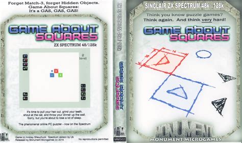 ZX-Spectrum Games - Game about Squares - kazetová obálka