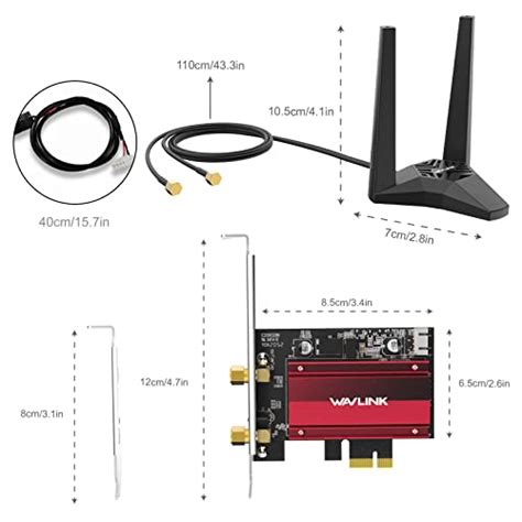 WAVLINK AX3000 6E PCIe WiFi Card Tri Band 2 4 5 6Ghz PCI E Wireless