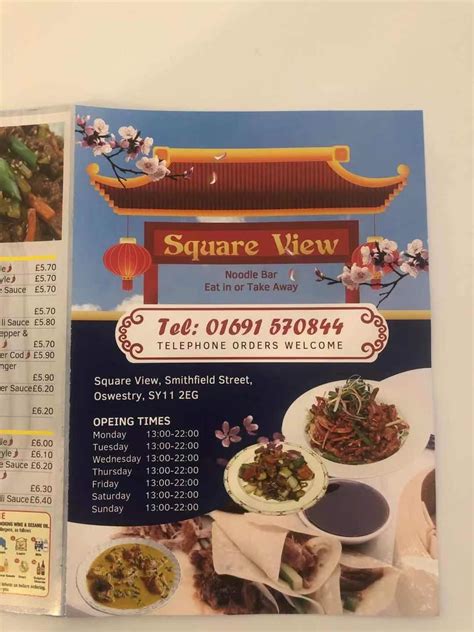 Square View Noodle Bar And Chinese Restaurant In Oswestry Restaurant