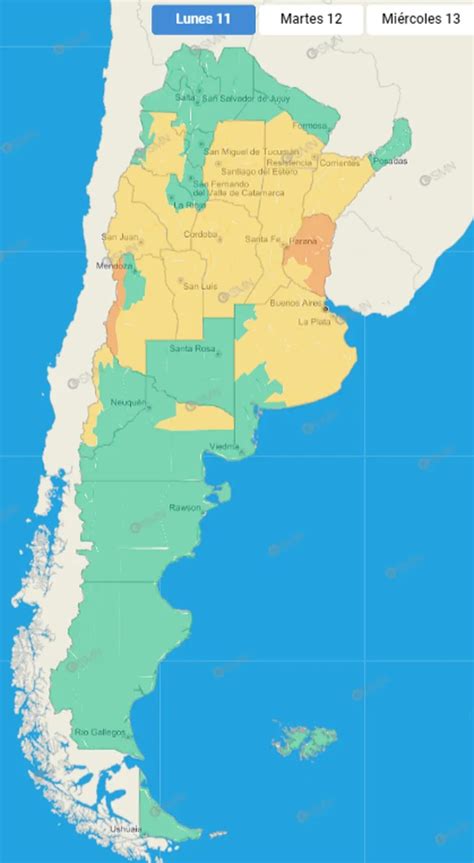 Alerta Naranja Por Tormentas Y Nevadas Qu Provincias Se Ver N