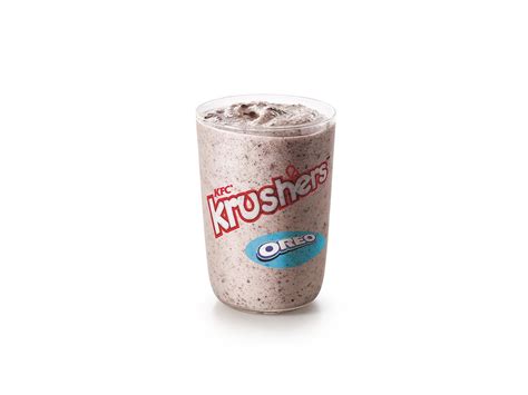 Oreo Krusher Drinks Kfc Menu