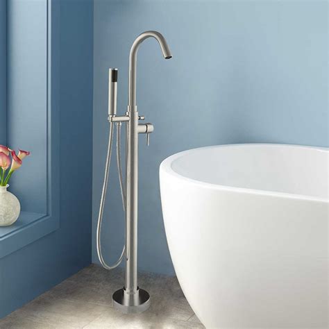 Woodbridge Single Handle Floor Mounted Freestanding Tub Filler ...