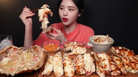 Sub쫀득탱탱 치즈버터구이 킹크랩 먹방🦀 내장에 푹푹 찍어먹고 볶음밥까지 리얼사운드 Cheesy King Crab