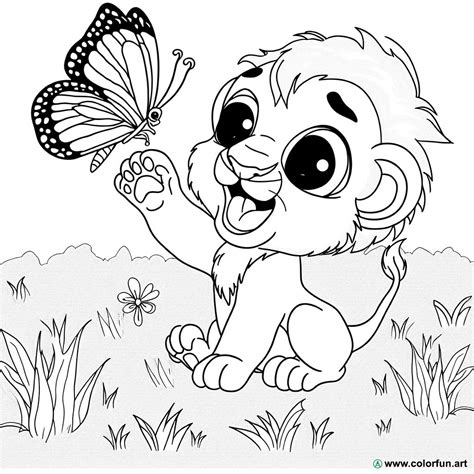 Coloriage Du Lionceau Du Roi Lion T L Charger Ou Imprimer Gratuitement