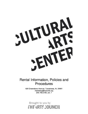 Fillable Online Cac Tuscarts Rental Information Policies And