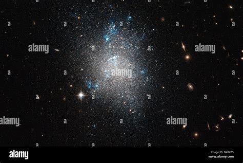 Hubble Views A Dwarf Galaxy Stock Photo Alamy