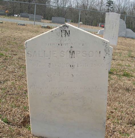 Sallie Wylie Simpson 1803 1866 Find A Grave Memorial