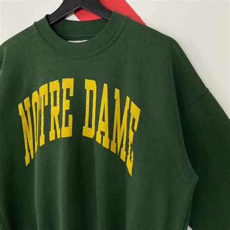 Vintage Notre Dame Sweatshirt Notre Dame Crewneck Notre Dame Fighting Irish Sweater University ...