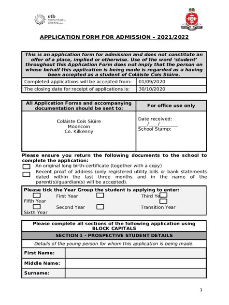 Nursing Program Admissions Doc Template Pdffiller