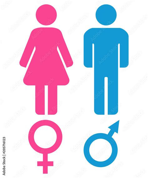 Male And Female Sex Symbols Venus And Mars Man And Woman Icons Stock