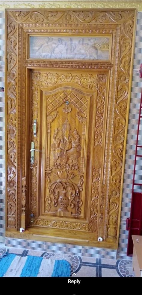 Exterior Teak Wood Carving Main Door For Home At Rs Piece In