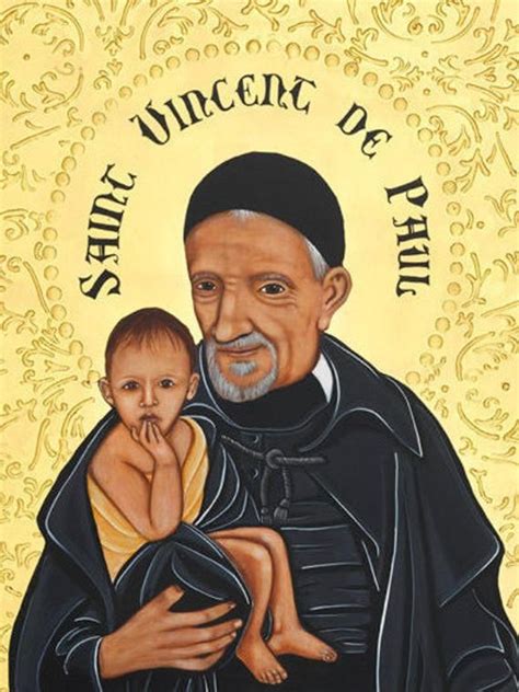 Saint Vincent De Paul Original Icon Ready To Frame 8x12 12x18 16x24