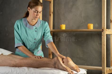 Young Masseuse Doing Therapeutic Massage Female Masseur Working Spa