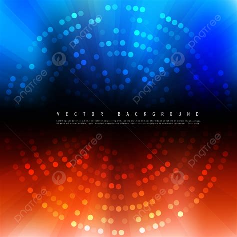 Vector Black Blue Red Background With Dots Texture Or Concentric