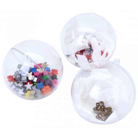 Boules Plastique Cm Qui S Ouvre Remplir Pour D Corations No L