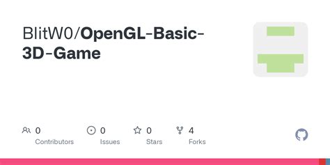 GitHub - BlitW0/OpenGL-Basic-3D-Game