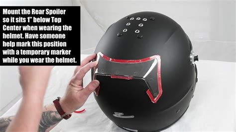 How To Install The Chin And Rear Spoilers On Zamp Helmet Youtube