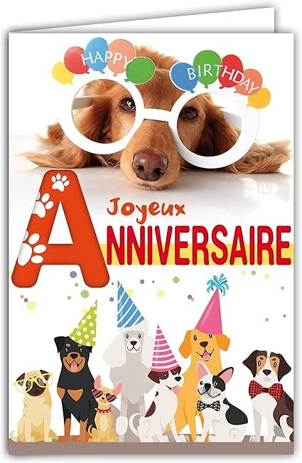 Présentation 92 imagen carte anniversaire chien fr thptnganamst edu vn