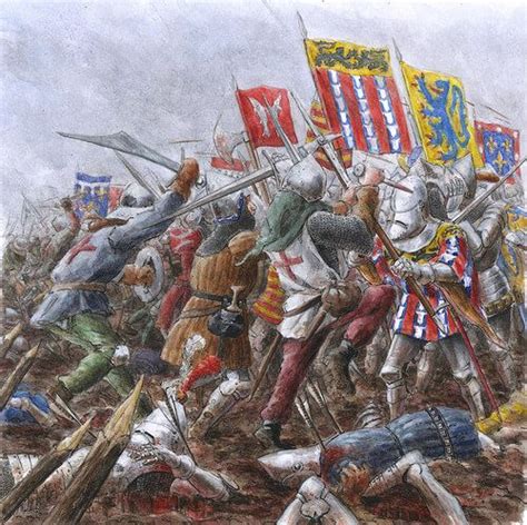 Batalla De Azincourt O De Agincourt 1415 Arre Caballo