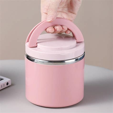 Insulated Lunch Box Food Thermos Container Stainless Steel Lunch Box