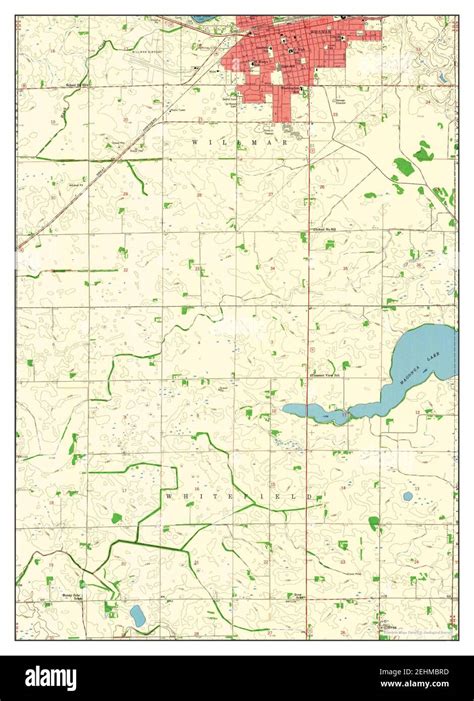 Map of willmar minnesota Cut Out Stock Images & Pictures - Alamy