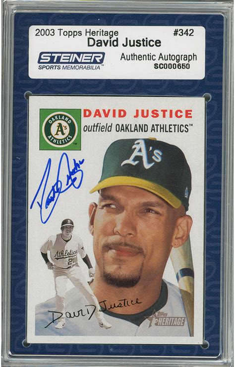 David Justice Baseball Rookie Cards