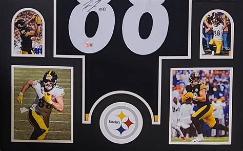 Patrick Freiermuth Autographed Framed Steelers Black Jersey The