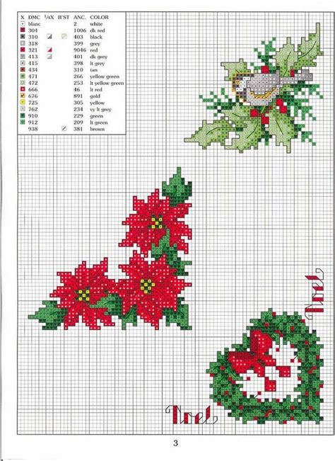 Patrones Navide Os Para Punto De Cruz Punto De Cruz Navidad Punto De