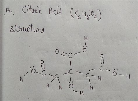 Citric Acid Structure