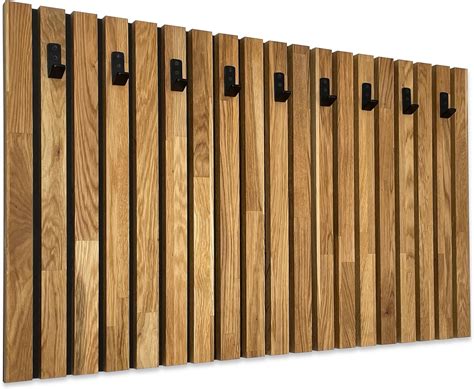 Flexistyle Kleiderhaken Wand Wandgarderobe Garderobe Holz Eiche