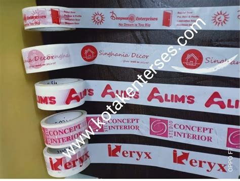 Color White Colour Printed Bopp Tapes At Rs Box In Vasai Virar