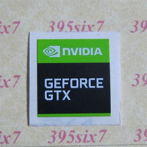 Nvidia Geforce Rtx Gtx Sticker Genuine Original New Ebay