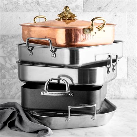 All-Clad Stainless-Steel Roasting Pan with Rack | Williams Sonoma