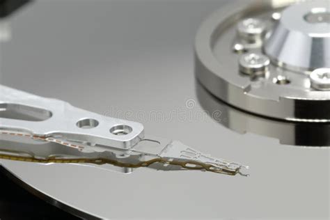 Spindle of the Hard Disk Drive HDD with Small Screws Stock Image ...