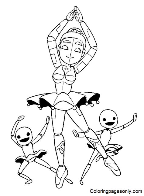 Dibujos Para Colorear De Ballora De Five Nights At Freddys Dibujos