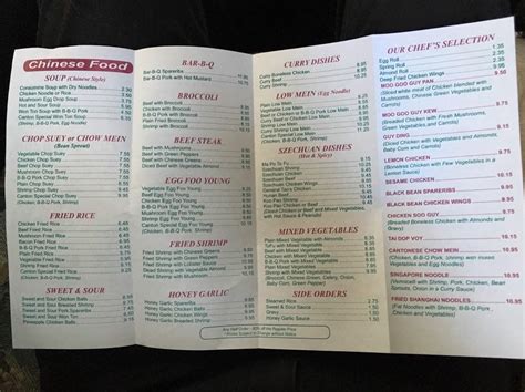 Menu At Canton Express Restaurant North Bay