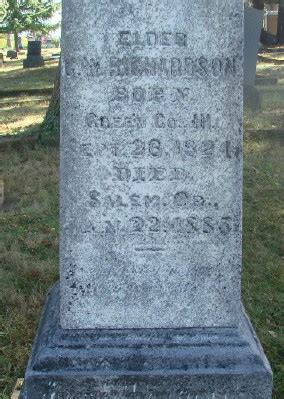 George Washington Richardson M Morial Find A Grave