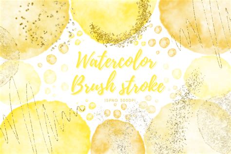 Watercolor Brush Strokes Clipart Graphic by Khim08Studio · Creative Fabrica