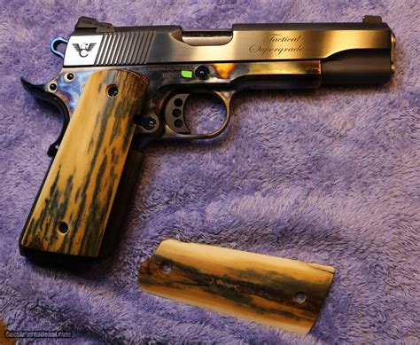 Wilson Combat Tactical Supergrade 1911 Turnbull Blue And Case Hardening