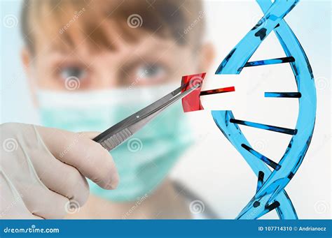 Genetische Biologie En Van De Genmanipulatie Concept Stock Foto Image