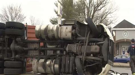 Crews Respond To Tractor Trailer Rollover In Stoughton Boston News