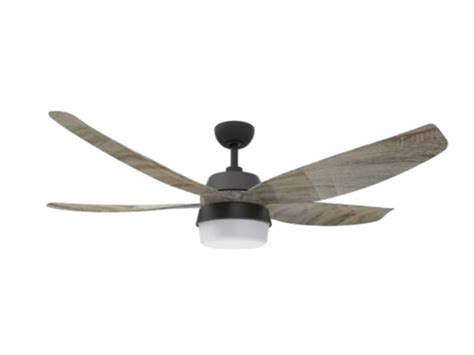 4 Blade Black Decorative Ceiling Fan In ABS With Remote Control