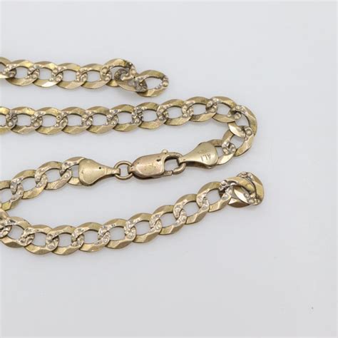 Kt Gold Curb Chain Necklace Property Room