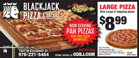 499 Pizzas And More Blackjack Pizza Coupons At Noco Hot Spots