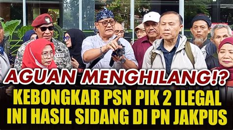 FULL HD TOK PENGADILAN TAK BISA TEMUKAN AGUAN BUKTI KUAT PROYEK